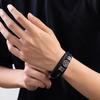 Men's Multi-layer Leather Bracelet with Magnetic Clasp & Hexagram Charm