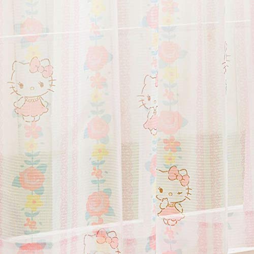 Sanrio Kitty Spetsgardinsset om 2 Bredd 100 x 133cm Längd SB-522-S