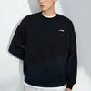 Li-Ning Solid Color Crew Neck Pullover Sweatshirt Unisex Sweatshirt Black AWDT615-1