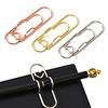 10Pcs Metal Pen Holder Clip Paper Clips Bookmarks Photo Memo Ticket Clip For Notebooks Paper Clips Office Stationery Tool