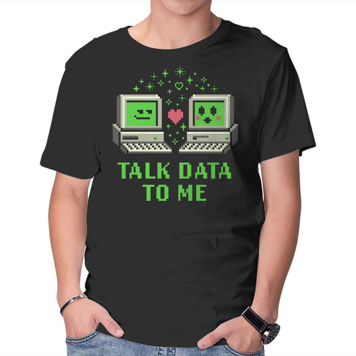 Unisex Crew Neck T-Shirt Talk Data To Me Graphic Short Sleeve Casual Tee XXXL