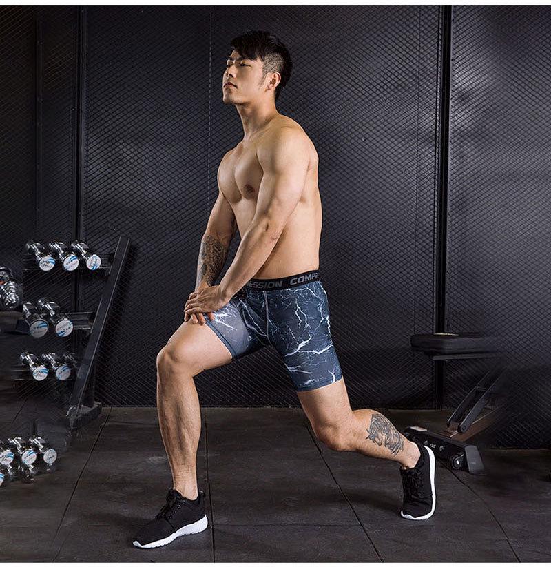 Struggle Clothing Modern Camouflage Quick-Dry Compression Shorts for Training and Running