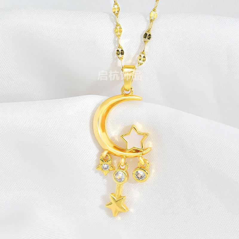 

Кисточка Sansheng Счастливое Ожерелье Женское Дизайн Легкой Роскоши Цепочка на Ключицу