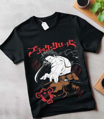 Maglietta Asta Yuno Black Clover Top Anime Manga Ragazza Regali Maglietta Nera regalo per bambini