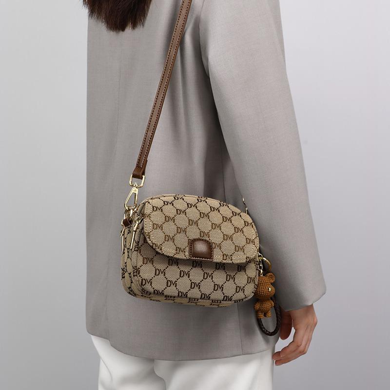 Bag autumn and winter women's crossbody versatile shoulder bag light luxury high-end niche design small satchel