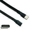 USB C Male to USB C Female Extension Cable 90 Degree Ribbon Flat USB C Cable 18W Charging Data Transfer 480Mbps