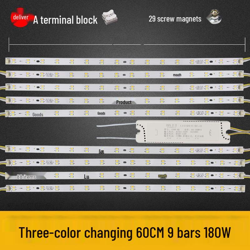 Dimmable LED Ceiling Light Panel: Dual/Triple Color Light Board & Bar
