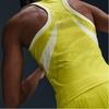 Nike Striped Jacquard Pattern Slim Fit Sleeveless Tank Top Women Tops Yellow FZ6475-344