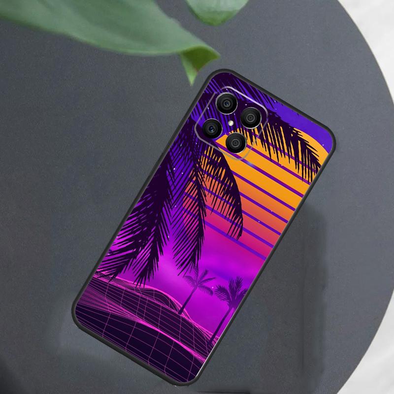 Synthwave Retro 80s Neon For Honor Magic 7 Lite 6 5 8 Pro Case For Honor 200 400 70 90 X8c X8b X9a X9b X9c X9d Win RT