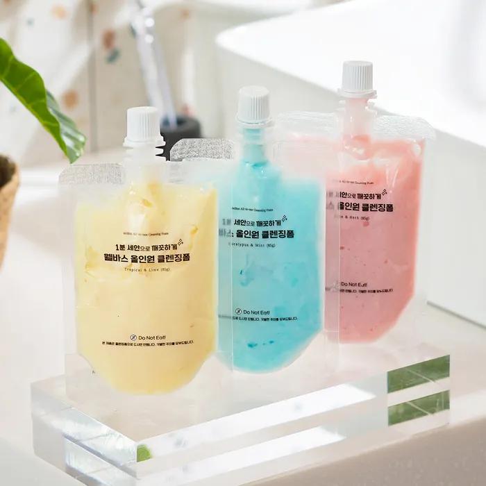 

Domestic Wellbas All-in-one Cleansing Foam Shavet 85g Cleansing Tropical Lime