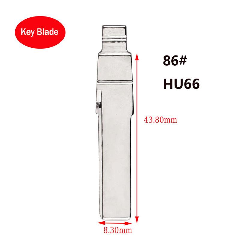10pcs 86# HU66 KD key Blade Flip Remote Key Blades for VW Passat Bora Seat Skoda for Keydiy KD Xhorse VVDI JMD 86 HU66