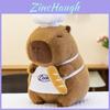 Adorable Large Capybara Plush Toy Creative Chef Headphone Cuddly Pillow Gift For All Ages