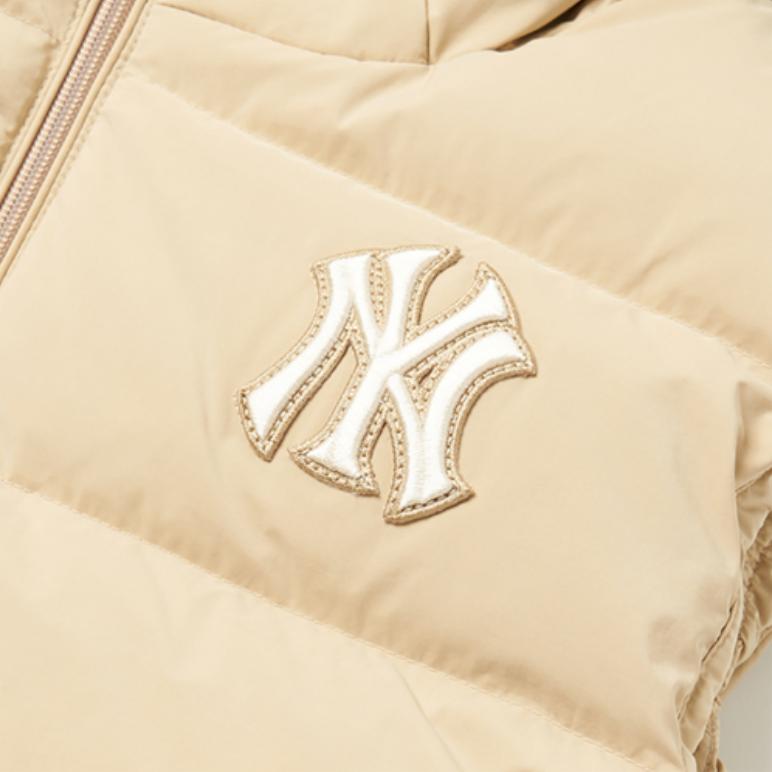 New MLB Down Vest Unisex Beige 3ADVL0116-50SAS