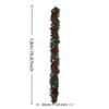 Christmas Garland Poinsettia Decoration Easy To Hang