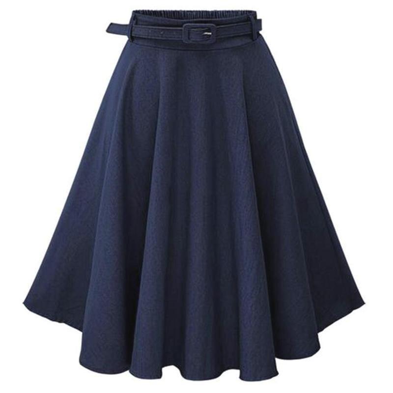 Женская мода Новая женская юбка в ковбойском стиле(Размер:Талия 65см-77см — фото 10