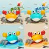 Electric Induction Crab Toys Amphibious Intelligent Obstacle Avoidance Cartoon Small Toys