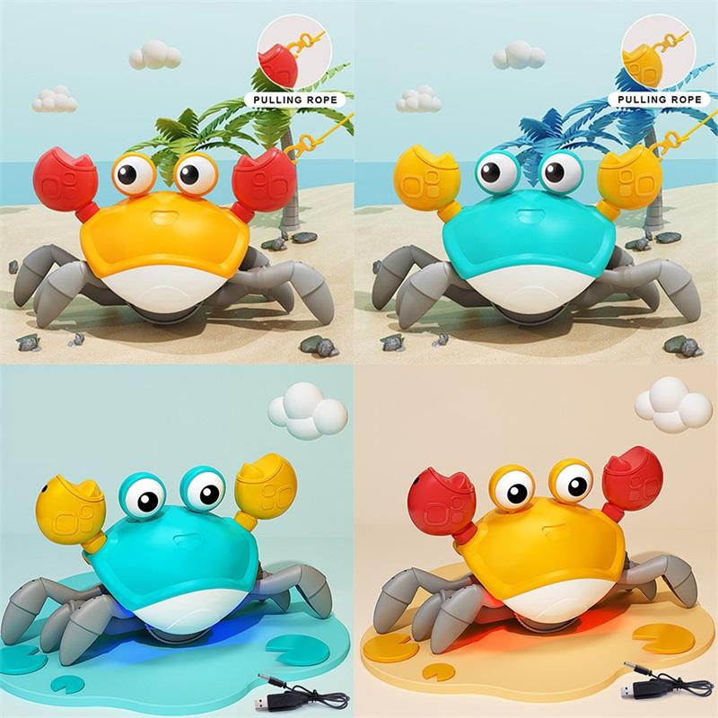 Electric Induction Crab Toys Amphibious Intelligent Obstacle Avoidance Cartoon Small Toys