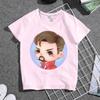 Childrens Tshirt Qversion Doctor Strange Pure Cotton Printed Round Neck Parent Child Wear Unisexs and Womens Short Sleeves