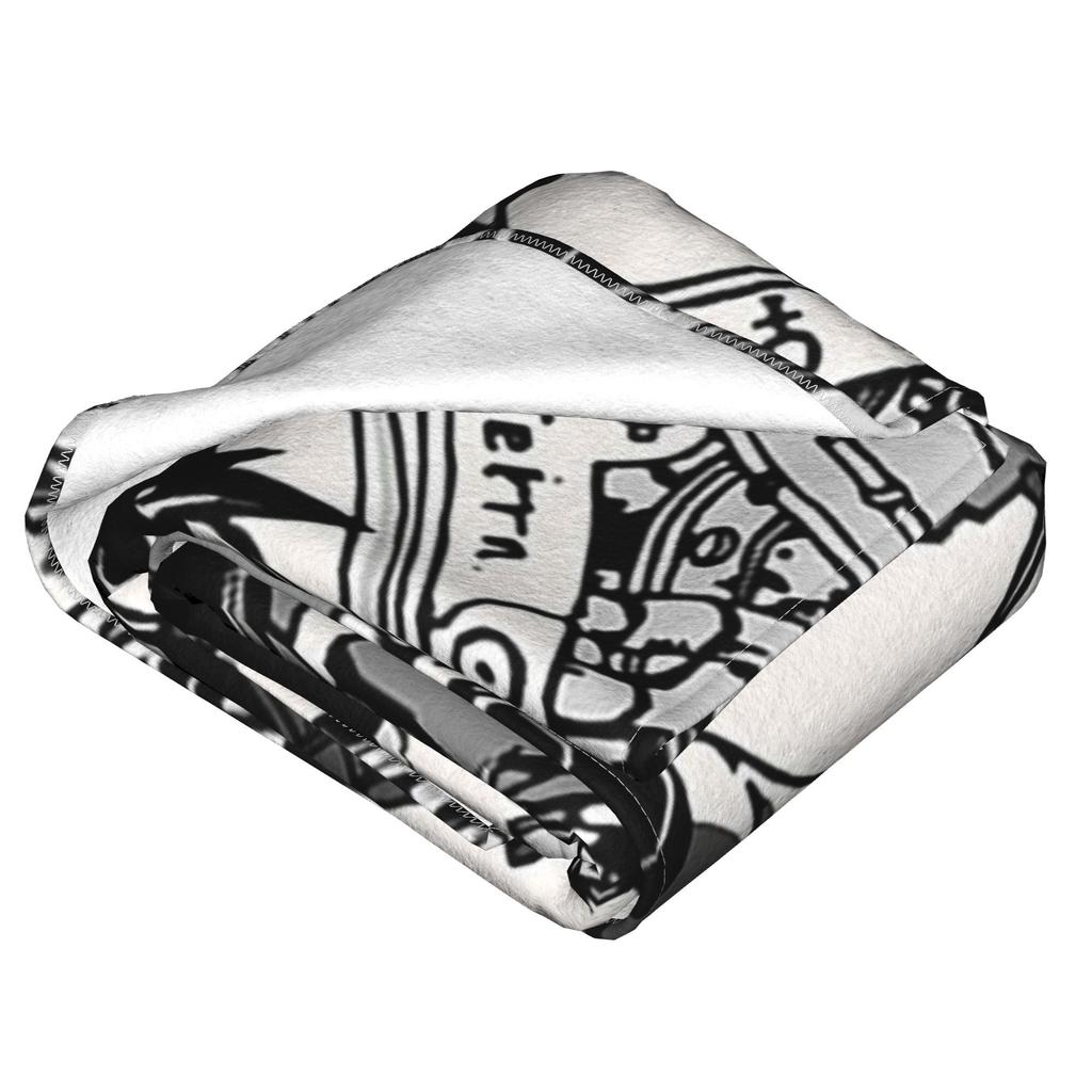Fullmetal Alchemist Anime Manga 4 Blanket Lightweight Flannel Sofa Throw Blanket for Couch Bedding Office Throws Bedspread Quilt