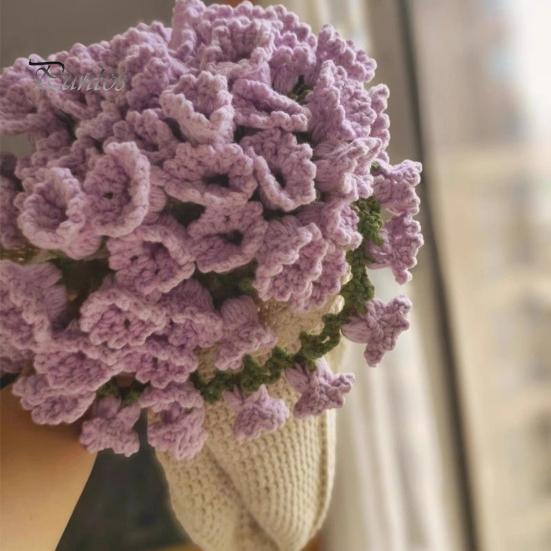 31.5 Inch Crochet Flowers Blanket Handmade Rose Bouquet Blanket Knitted Flowers Throw Blanket for Mother's Day Gift Home Decor