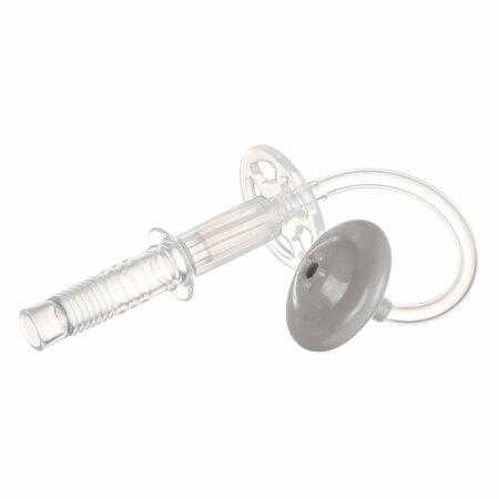 CANPOL 56/609 Non-drip silicone tube with weight 1 pc. gray