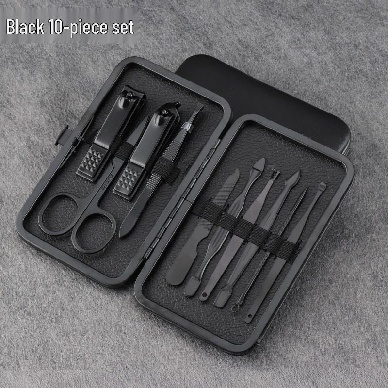 Black 18-Piece Nail Clipper & Manicure Tool Set