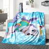 1pc Paw Paw23 Blanket, Gift, for Men and Women, Soft Blanket, Good for Sofa Bed Couch Travel, Lightweight Flannel Blanket
