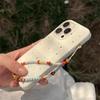 Summer Colorful Beaded Phone Charm Strap Pendant   For iPhone Samsung Accessrioes Stylish Chain Lanyard Woman Hanging Rope Cord