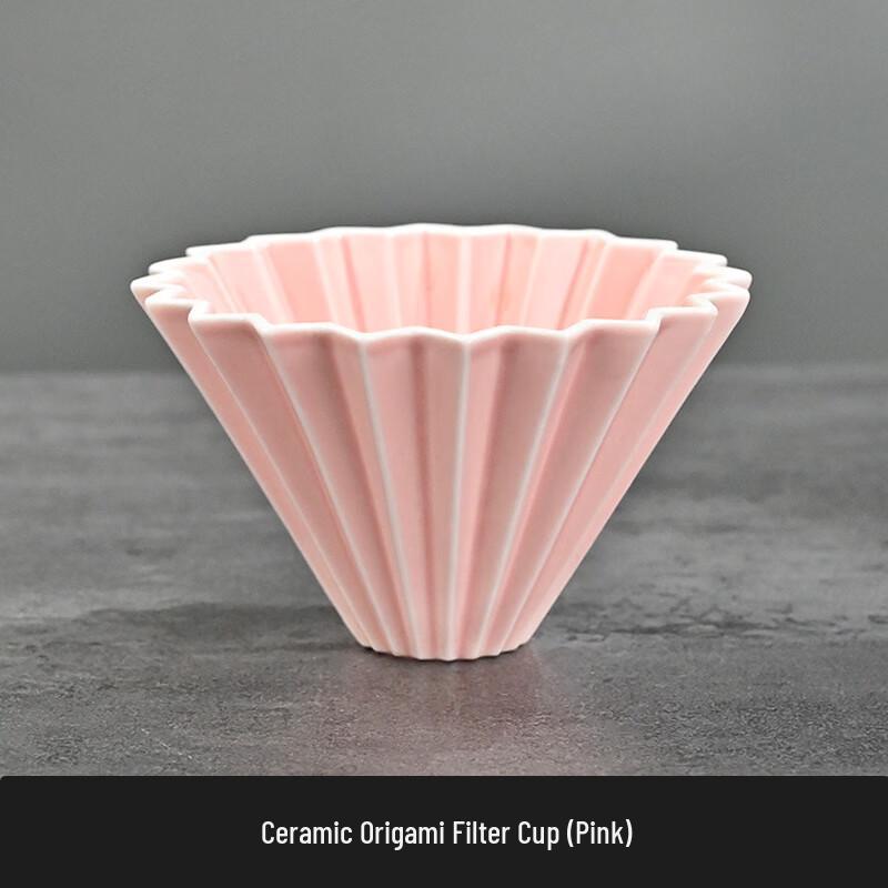 

Shangqi Ceramic Origami Pour Over Coffee Dripper - Pink (2-Pack)