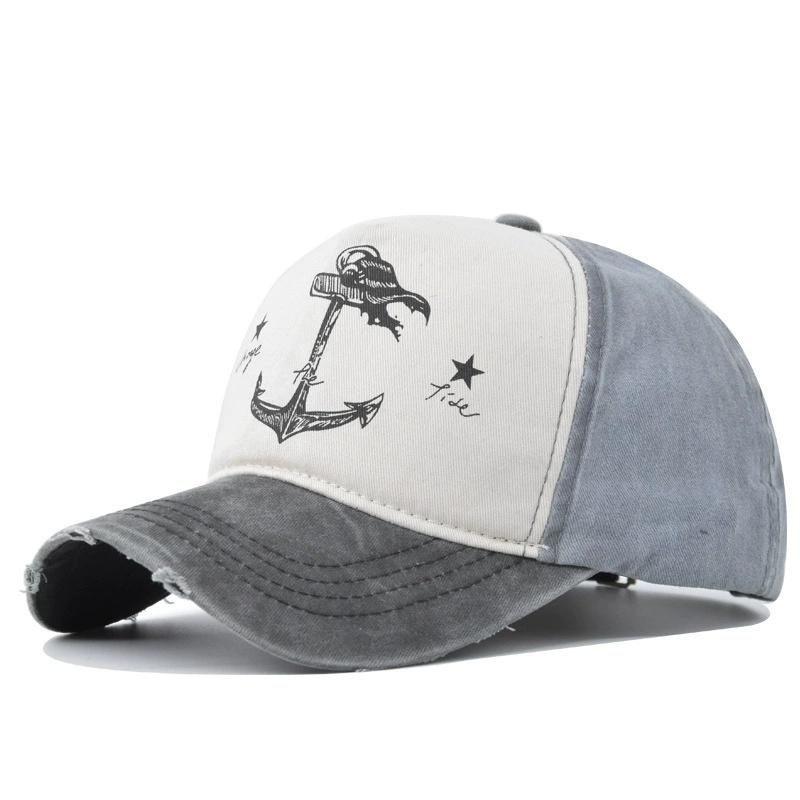 Spring and Autumn Couples Hats Cotton Baseball Hats for Men and Women Made Used Anchor Sun Hats Women Beach Gift Boating Yacht