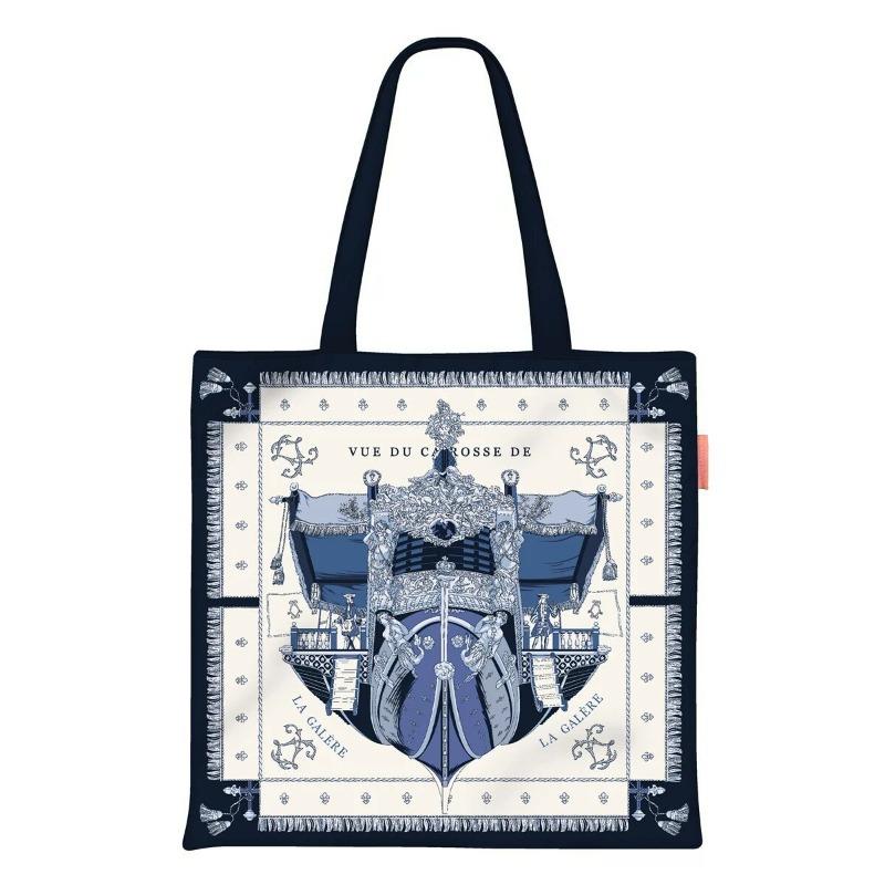 Printed Canvas Bag Women's Hand Bag Large Capacity Student Tutoring Shoulder Bag