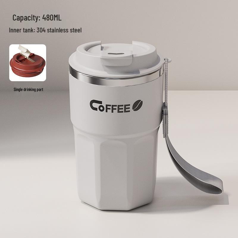 Trendy 304 Stainless Steel Portable Pull-Rope Travel Cup - Cola Coffee Gift Cup