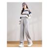 High Waisted Cashmere and Glutinous Rice Pants Knitted Warm Straight Leg Pants