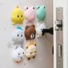 2Pcs Cartoon Door Stopper Wall Protector Quiet Shock Absorbing Door Stops Wall Shield Cushion Soft Adhesive Wall Bumper Guard for Door Handle Knob