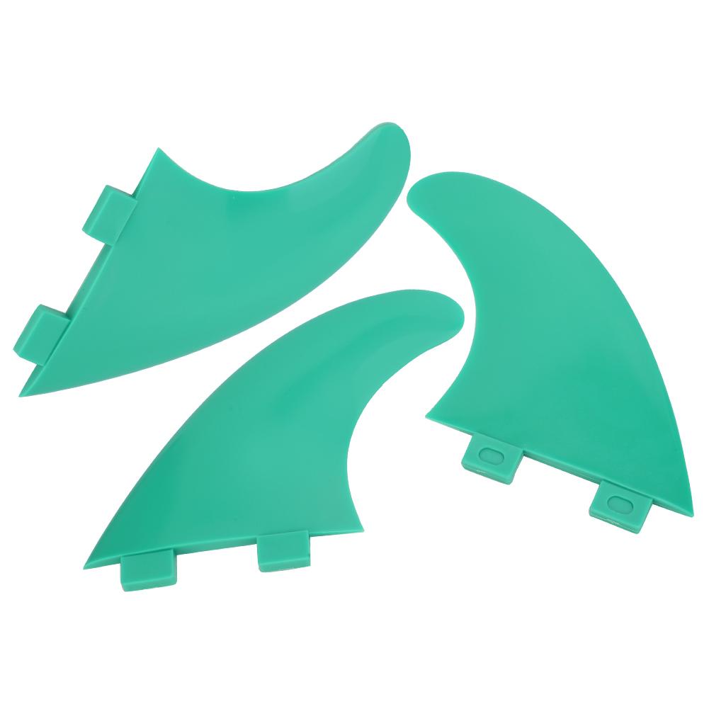 3pcs FCS G5 Surfboard Tail Fin Left Middle Right Surfing Accessories for Longboard ShortboardGreen G5