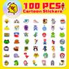 100PCS Cartoon Cute Little Fresh Mixed Animal Graffiti Stickers for Bicycle Pencil Case Decals BulingBulingStickers Store