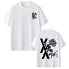 Camiseta de Moda Hip Hop Unisex para Mujer Camiseta con Estampado del Tour 2026 Lost Americana de MGK Manga Corta Holgada Casual Camisetas de Algodón Oversize