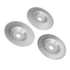 3Pcs Wood Carving Disc Set Woodworking Angle Grinder Grinding Wheels Carbon Steel 100mm Dia 16mm ID