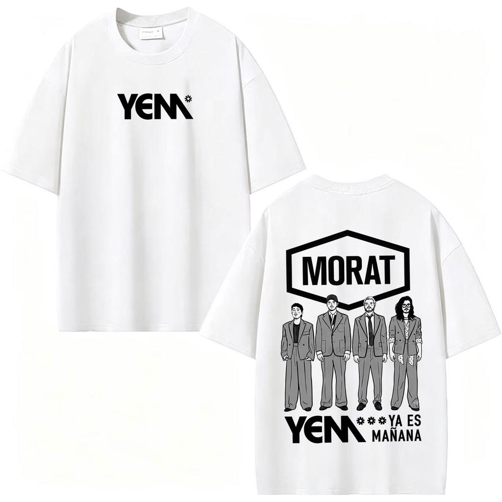 Band Morat Yem Ya Es Manana World Tour 2027 Graphic T Shirt Clothing Hip Hop Pop Music T-shirts Casual 100% Cotton T-shirt
