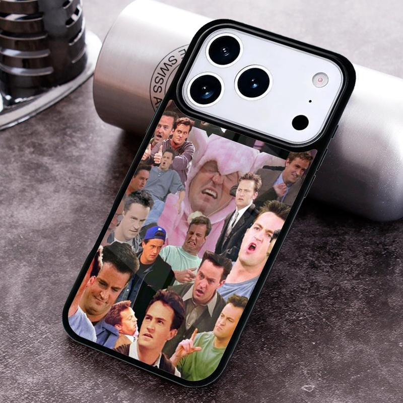 friends TV series Chandler Collage Phone Case for iPhone 17 16 15 Pro Max Air 14 13 12 11 Plus Shockproof Cover