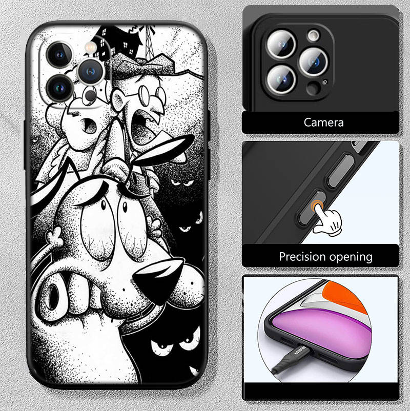 IR5 Courage Cowardly Dog Phone Case for Xiaomi Poco F7 M7 X7 C75 C71 C51 C50 C55 C65 C40 F6 F5 X6 X4 X3 X2 M6 M5 M4 M3 M2 F3 F2 F1 Pro