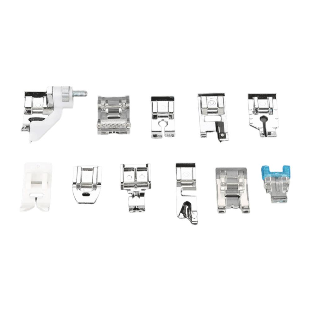 11 STÜCKE Multifunktionaler Nähfuß Klare Box Niedriger Schaft Nähfuß-Set Kompatibel Universell Snap On Fuß Haushaltsnähen