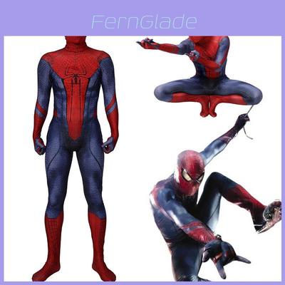 Stunning Amazing Spiderman Tights Halloween Cosplay Costumes Zentai Suit With Exquisite Workmanship And Breathable Fabric