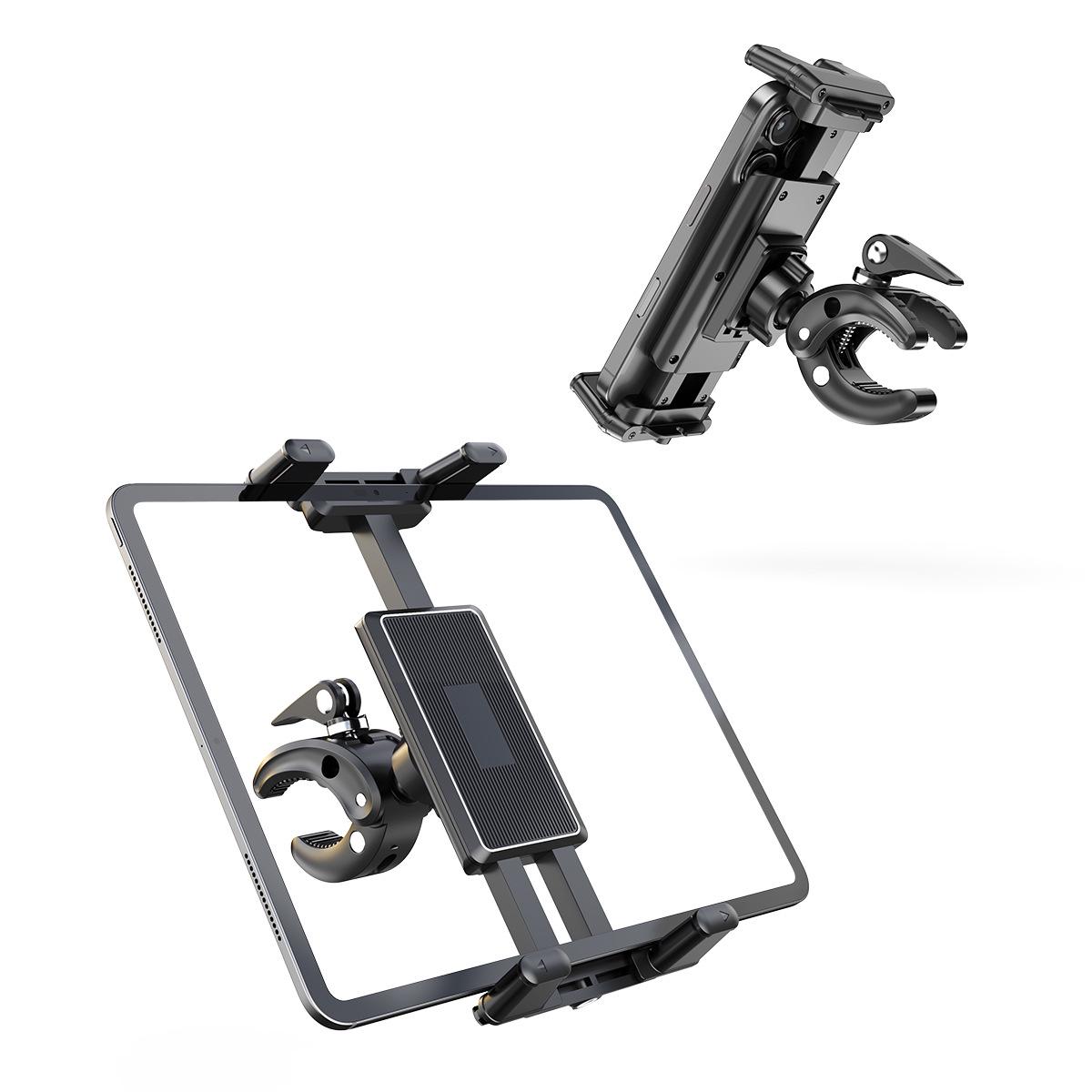 Multipurpose Phone & Tablet Holder for Treadmills, Bikes, Strollers, Golf Carts, and Music Stands Universal