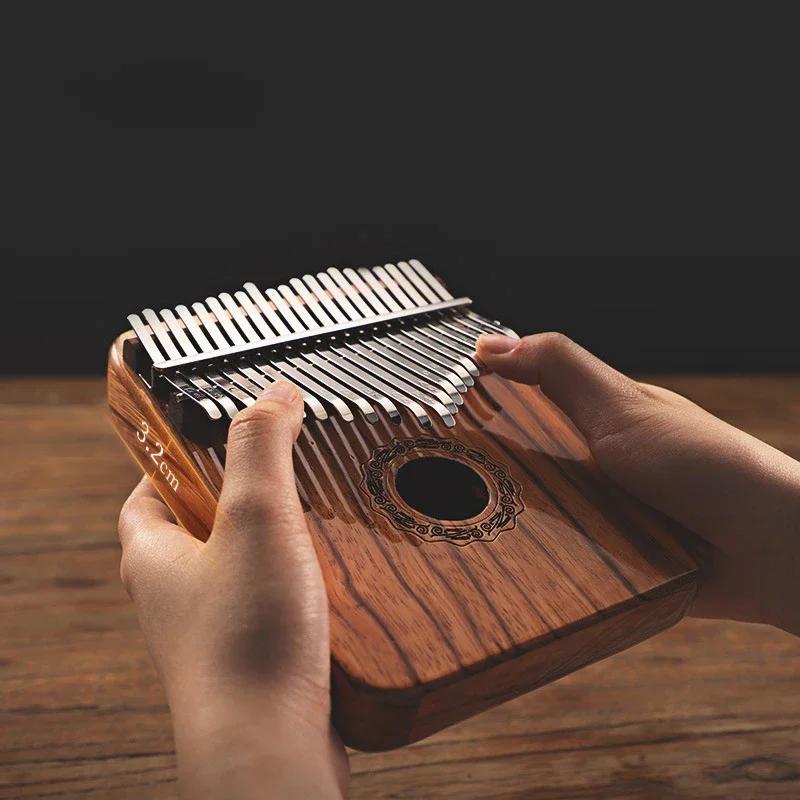 Kalimba Arc Design 21 Key Portable Thumb Piano Professional Kalimbas Beginner Music Keyboard Musical Instrument With Accessorie