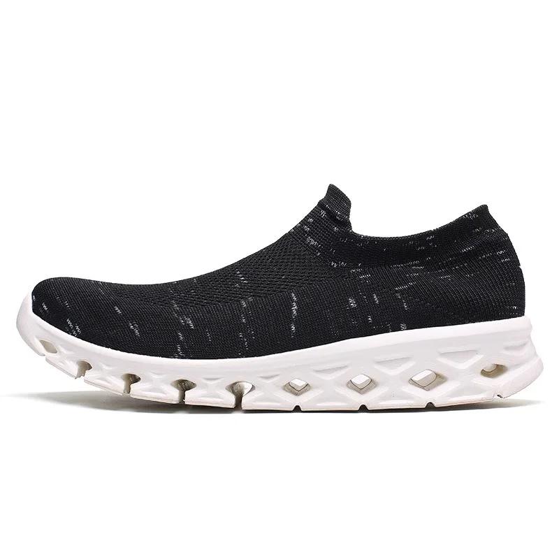 

Unisex Sneakers Men s Knitted Fabric Trainers Couple Walking Jogging Running Shoes Slip-on Socks Shoes Yoga Fitness Sports Shoes 36