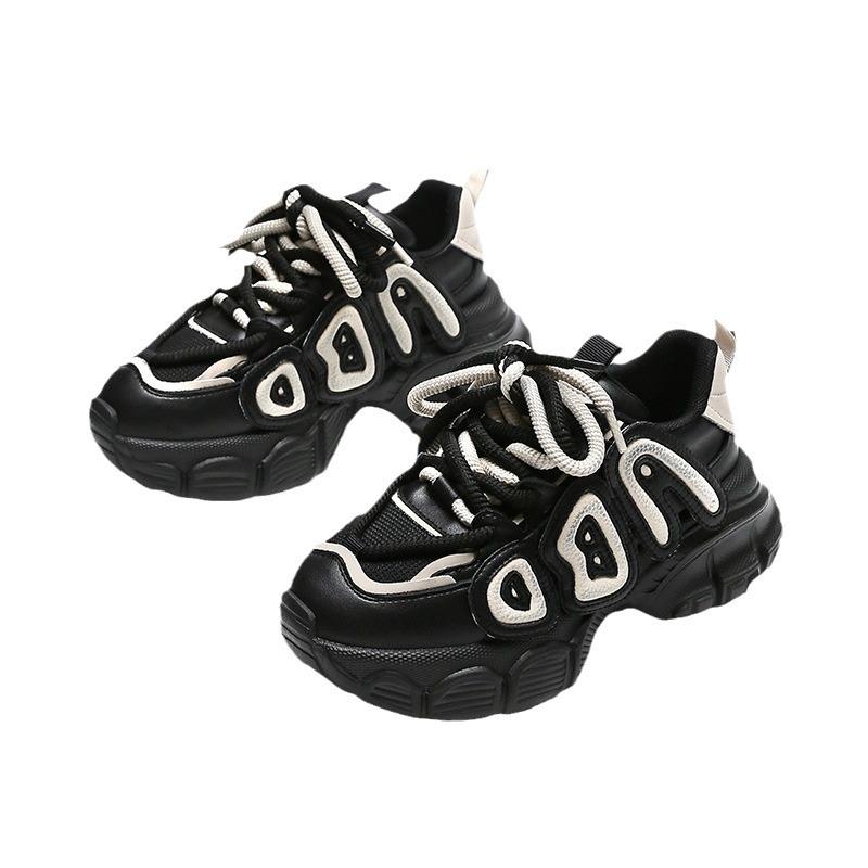 Casual women's shoes platform spring dad shoes new ins trendy breathable height increase fashion versatile retro sneakers women