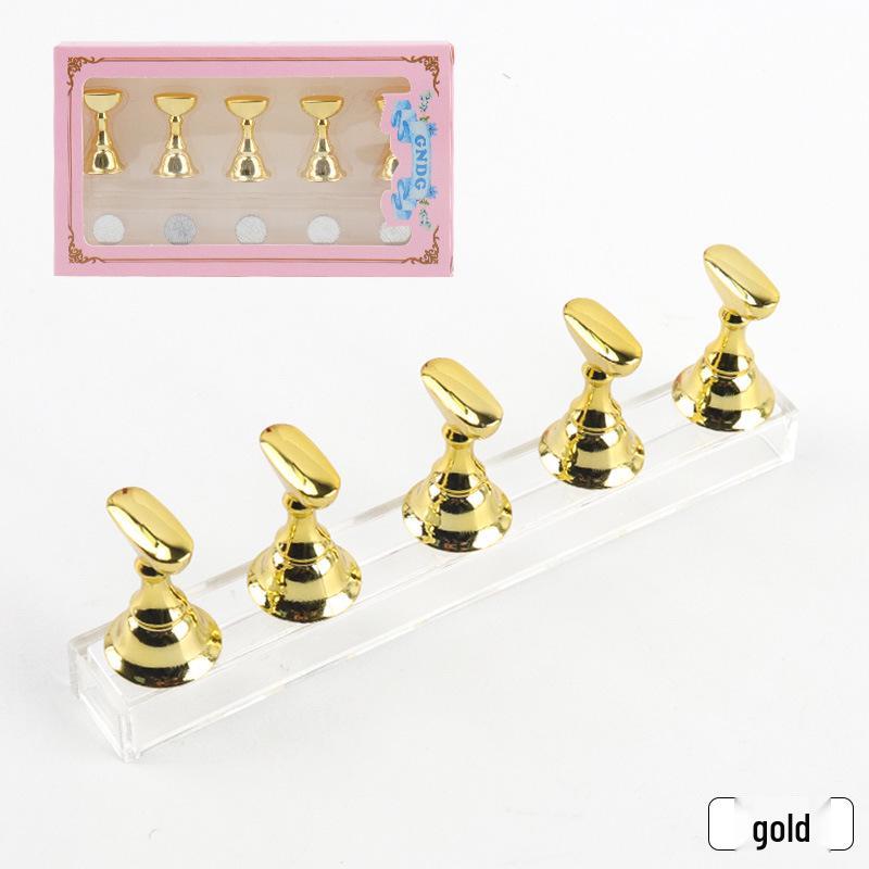 Chess Piece Nail Tip Holder with Transparent Acrylic Base - Nail Art Display and Practice Stand
