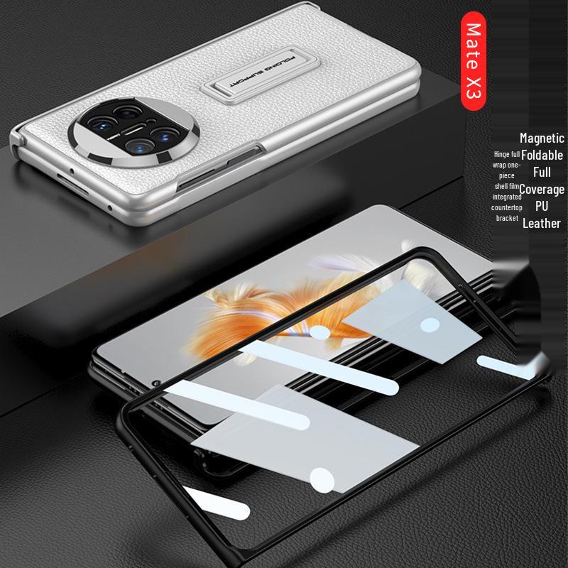 Huawei MateX3 Full Coverage Leather Hard Shell Case - Simple, Durable, Anti-Fall Design