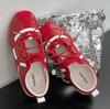 Silver Mary Jane shoes, lazy single shoes, soft soles are not tired feet 2025 new models, inner height increase 5cm ballet training shoes for women